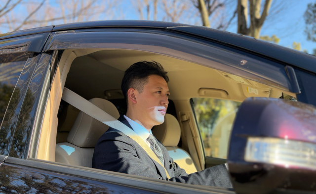 実際にお迎えに上がる寝台車。